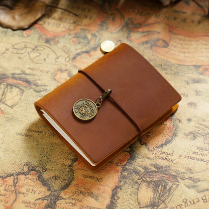 128 Page Vintage  Leather Pocket Planner Notebooks