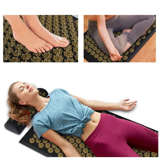 Yoga Cushion Neck Back Foot Massage Pillow