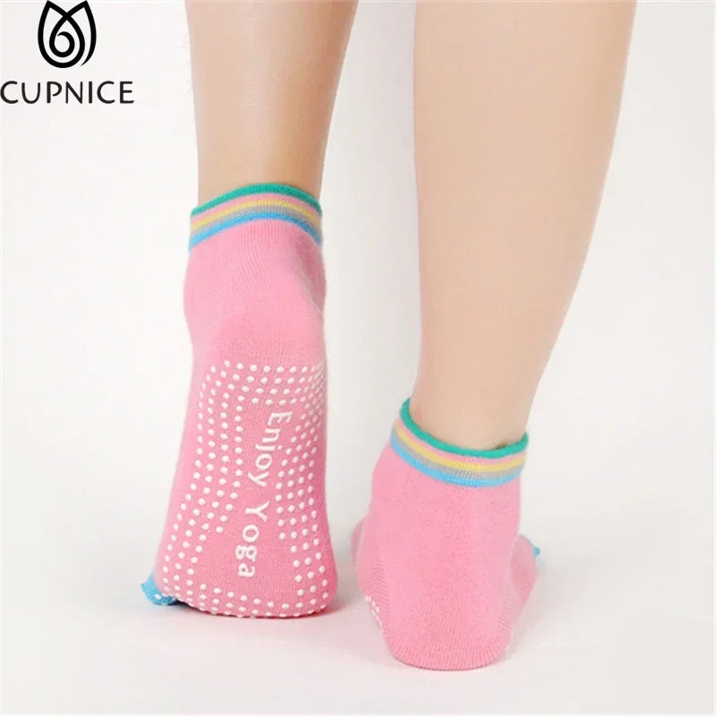 Colorful Women Yoga  Non-Slip Ladies Socks