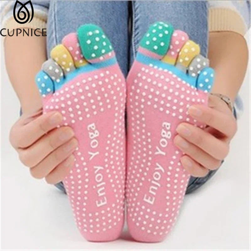 Colorful Women Yoga  Non-Slip Ladies Socks