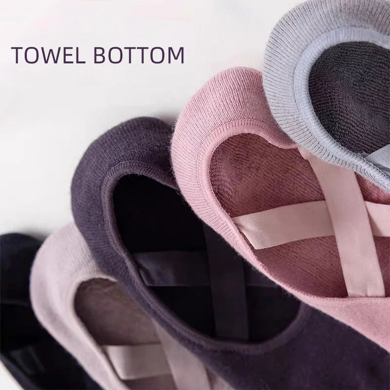 Non-slip Yoga Socks Women Cotton Silicone